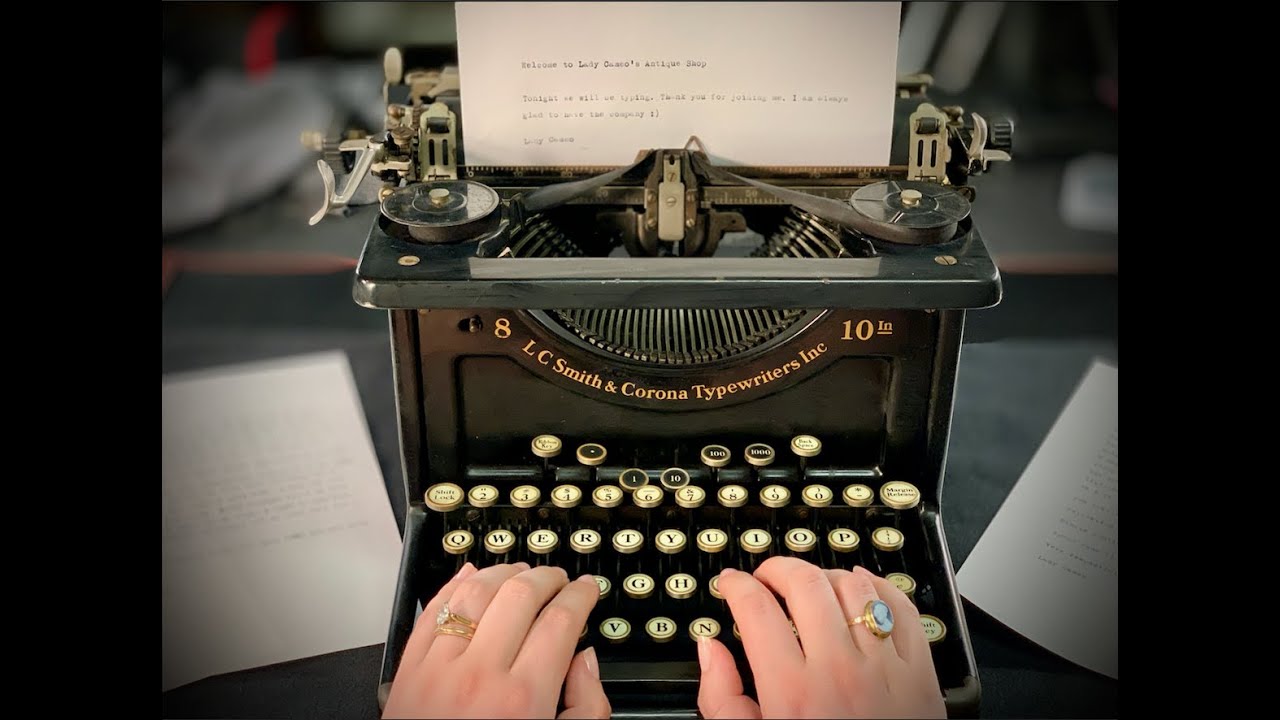ASMR Antique Shop * Typewriter * ⌨️