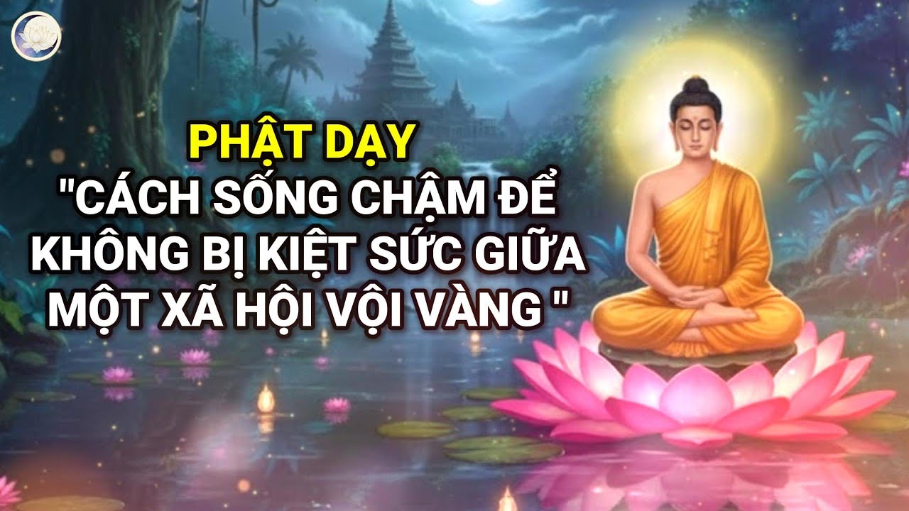 Phật dạy cách sống chậm để không bị kiệt sức trước một xã hội vội vàng