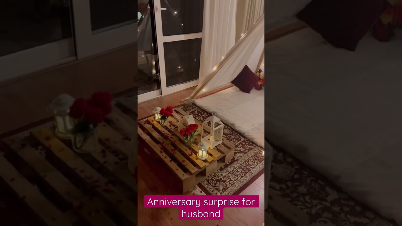 Romantic surprise setup #romanticsetup #romantic #anniversary #surprise #love #celebration