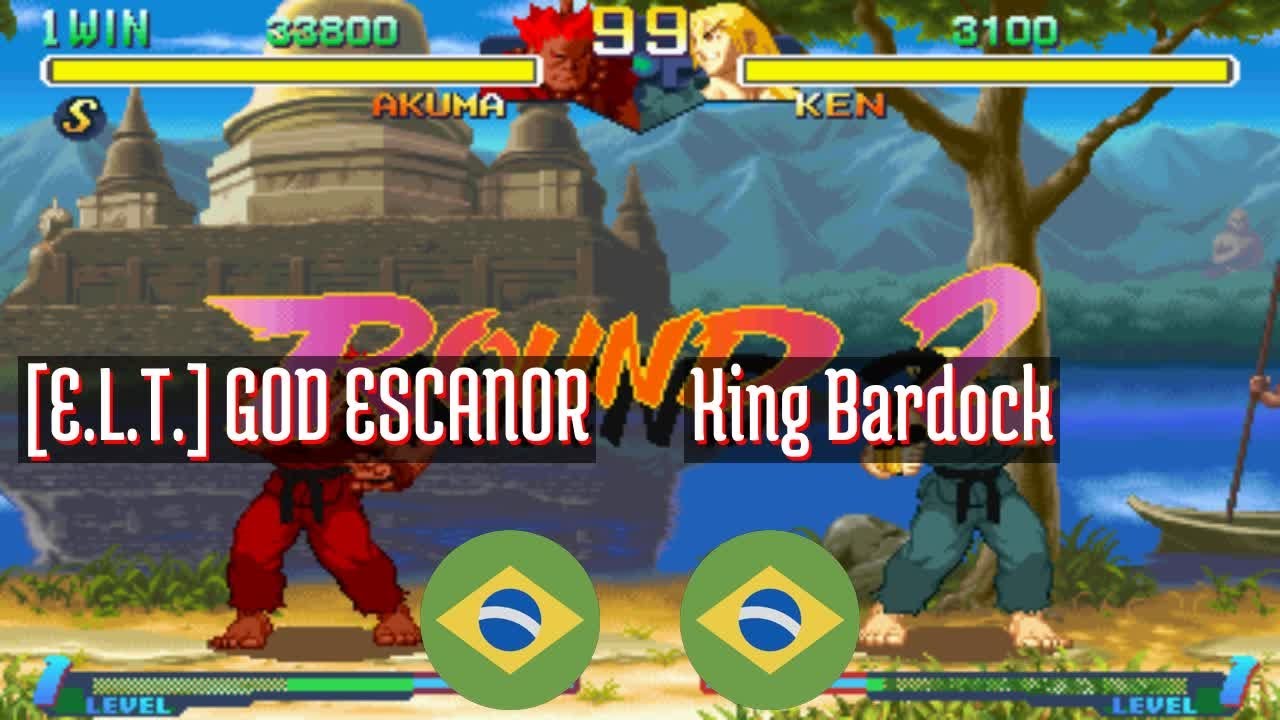 FT5 @sfa2u: [E.L.T.] GOD ESCANOR (BR) vs King Bardock (BR) [SF Alpha 2 sfa2 Fightcade] Aug 28