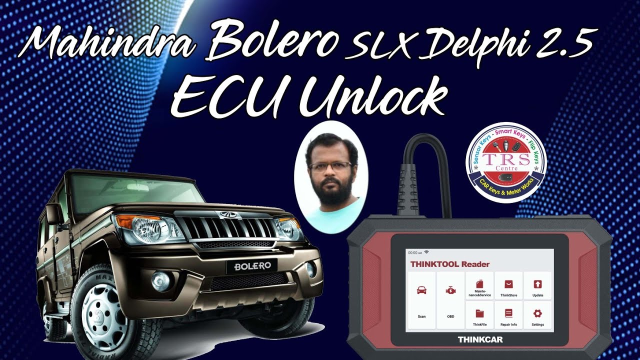 Mahindra Bolero slx Delphi 2.5 ecu unlock by Thinkcar Reader 7