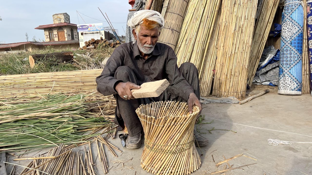 DIY || Handmade Traditional Stool || Bamboo Chair || Handicraft || Stool || Mudda Seat