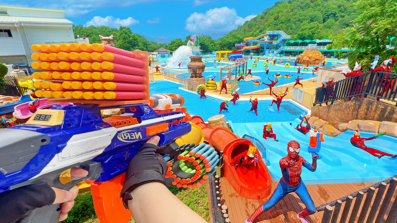 Nerf War | Water Park & SPA Battle Collection 11 (Nerf First Person Shooter)