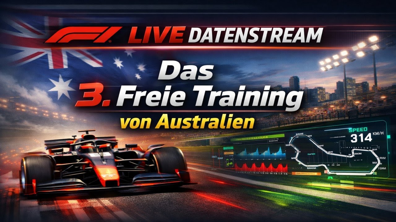 F1 Live Datenstream der Formel 1 aus Australien 3. Freies Training