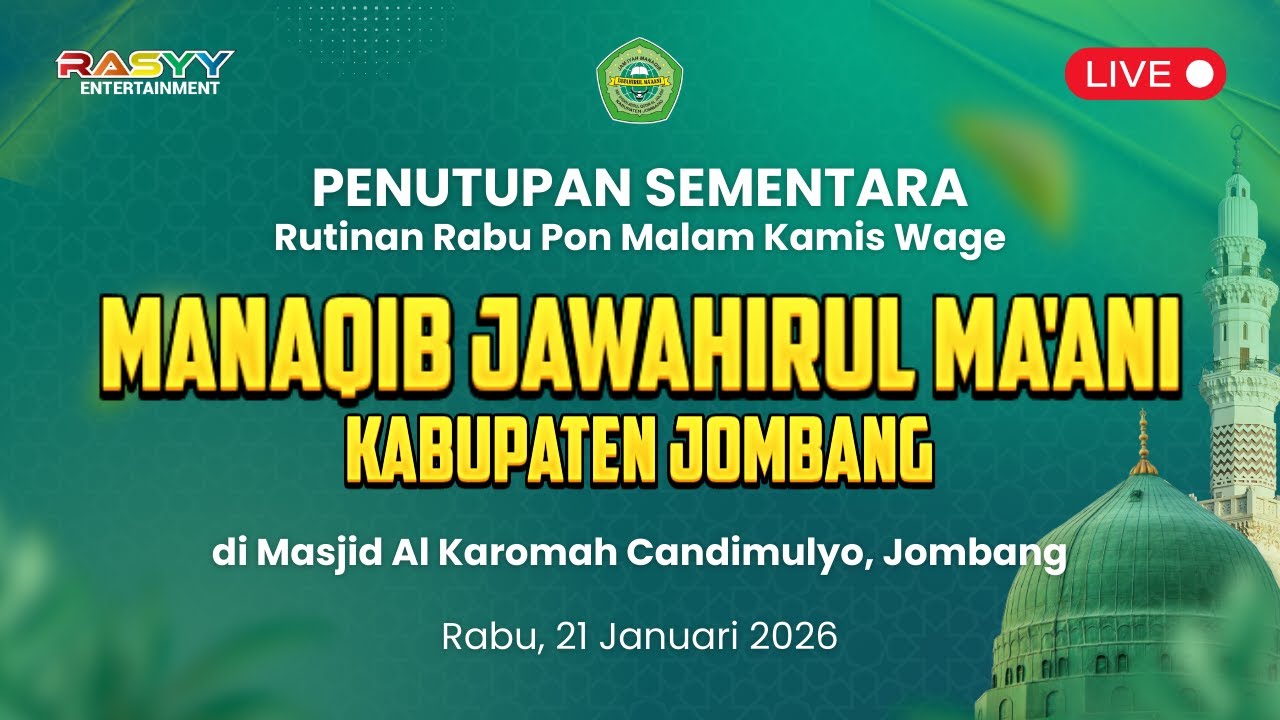 🔴 LIVE | IKHTITAM RUTINAN RABU PON MALAM KAMIS WAGE