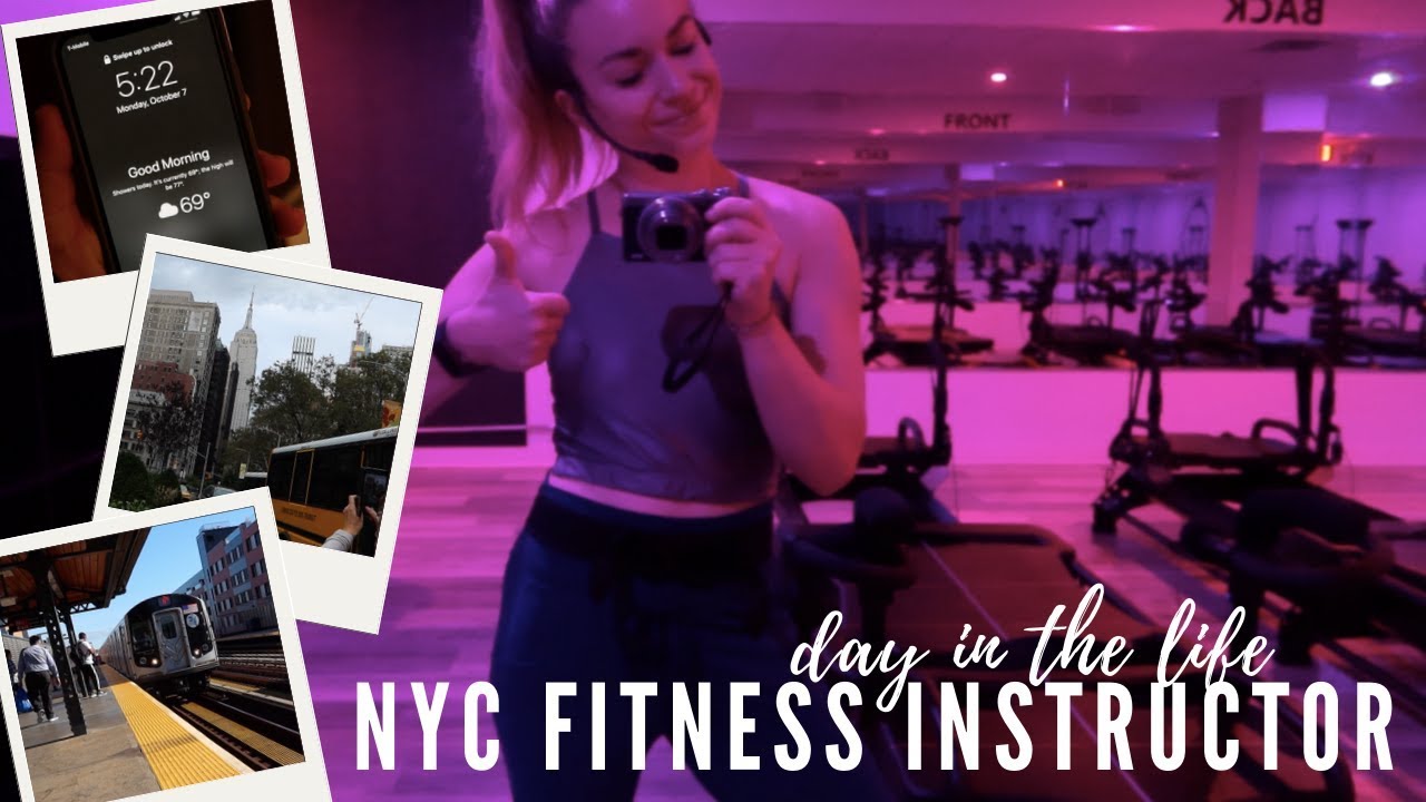 FITNESS INSTRUCTOR WORK DAY | working 5 to 9
