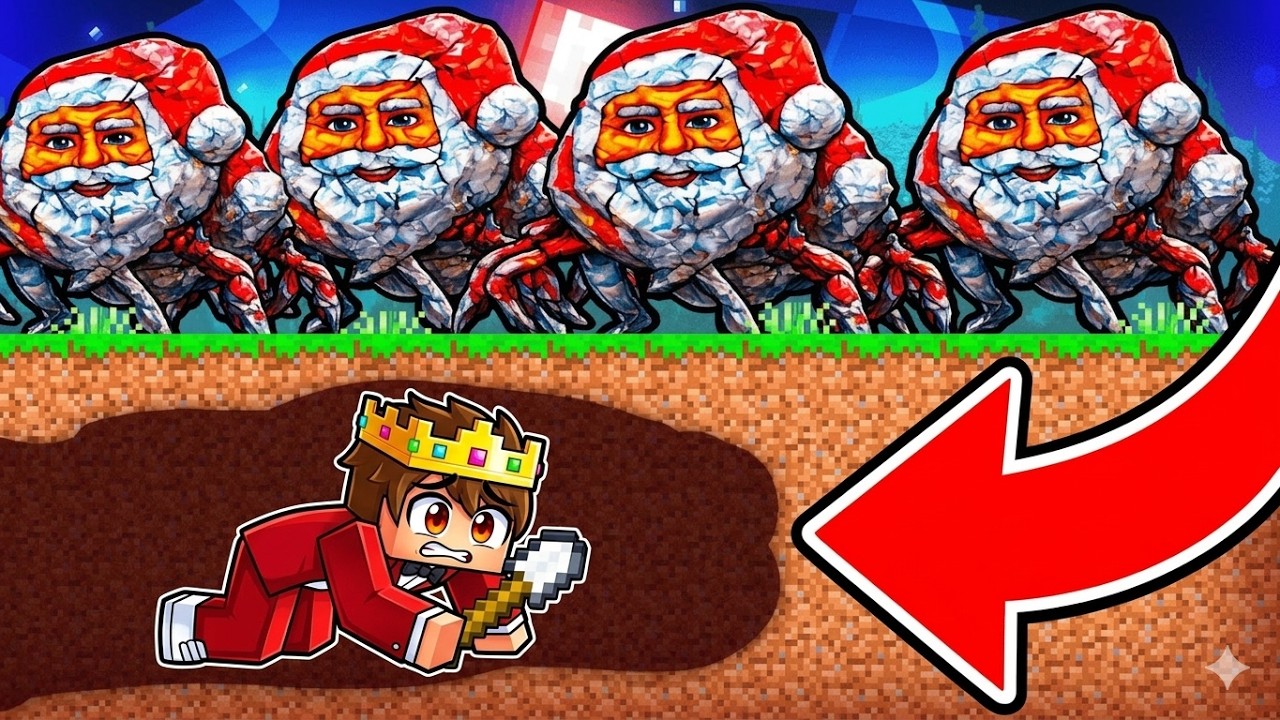 Ich grabe einen Tunnel, um meine Freunde vor der Armee von GOO GOO GAGA in Minecraft zu retten!