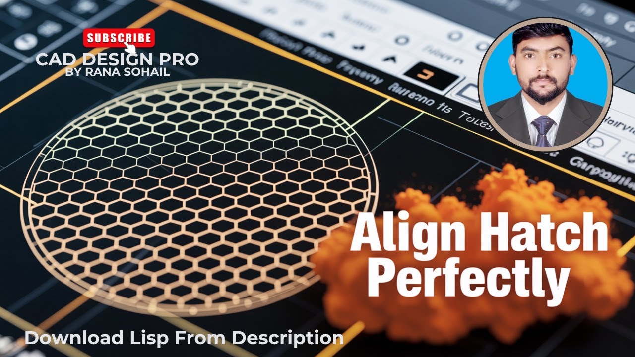 How to Align Hatch to Shape Perfectly in AutoCAD | Using LISP #cadsoftware #autocad