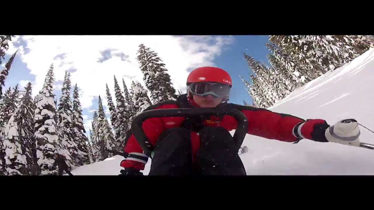 Sit Ski Snow Spin