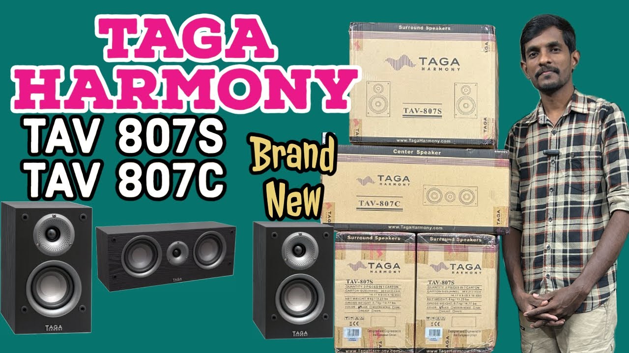 Taga Harmony Tav 807S & 807C 7.0 Speakers Brand New #tagaharmony #speaker #budget  @RockAudios