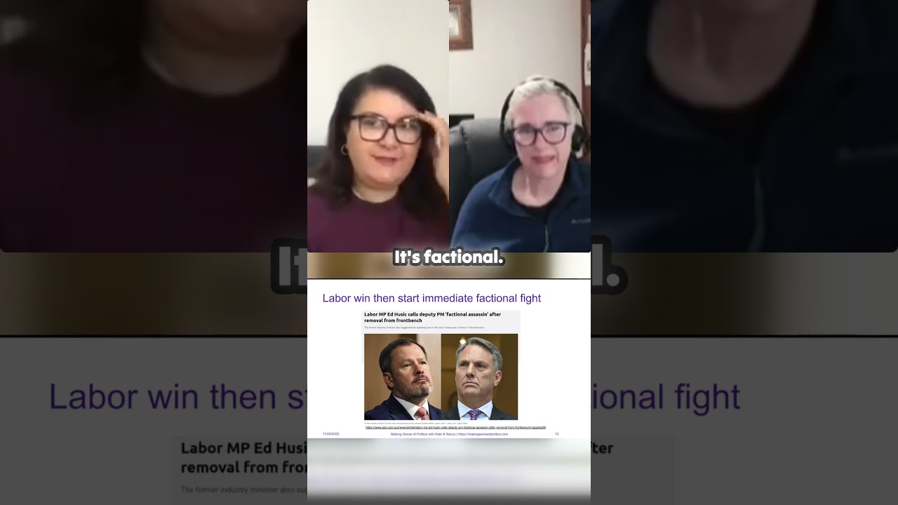 Labor factionalism  Albanese sidelined Plibersek last election - Making Sense of Politics Podcast