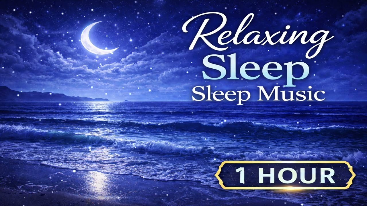 Moonlit Ocean 🌙 Gentle Music for Deep Sleep & Relaxation (1 Hour)