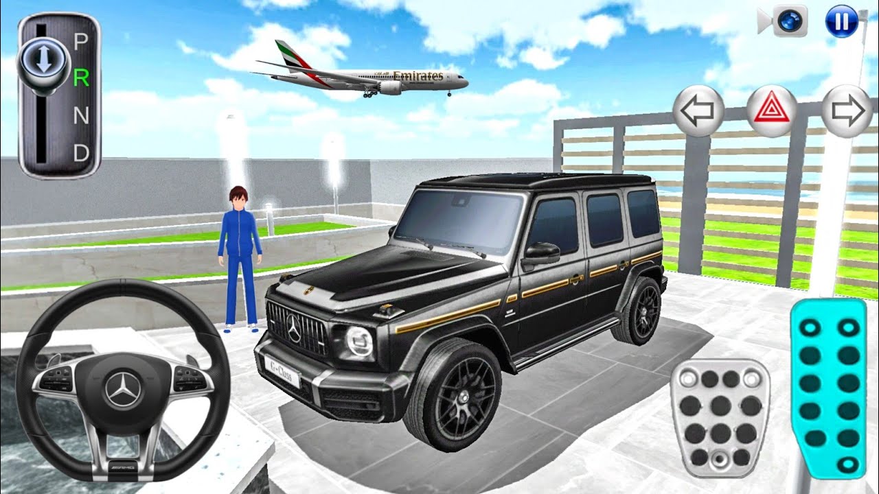 New Black Mercedes G-Wagon car Stuck in Ocean Villa - 3D Driving Class Android Game - Car game 3D