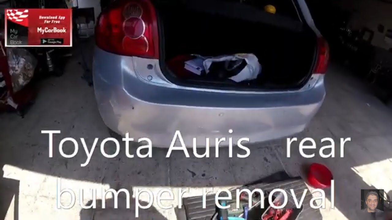 Toyota Auris 2006-2012   rear bumper removal