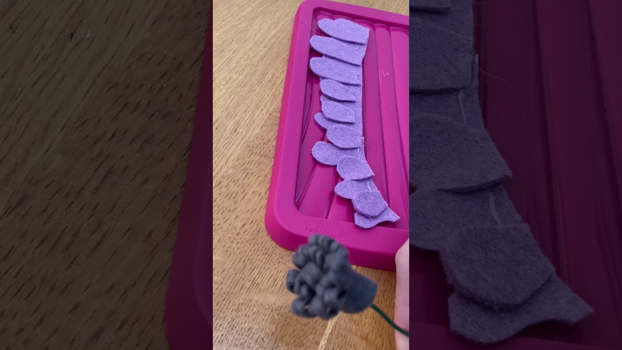How to Make a Felt Flower using a Layered Strip Method
