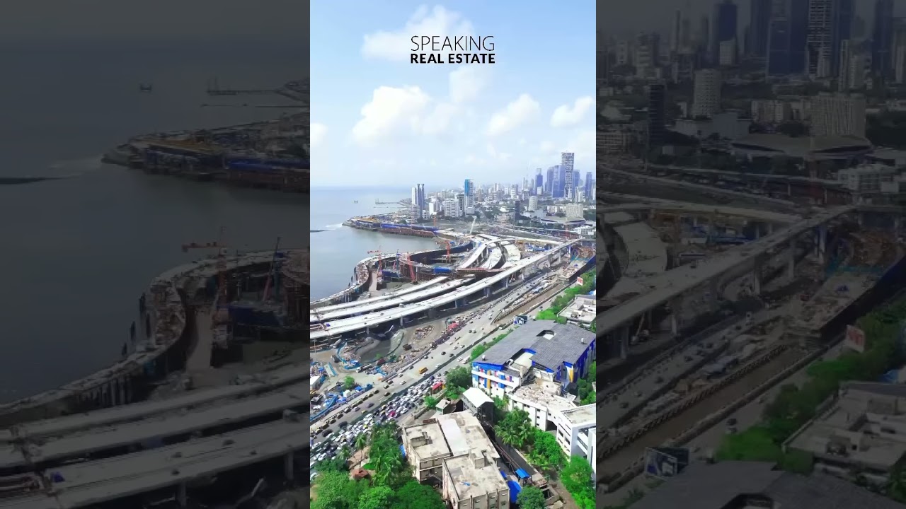 MUMBAI COASTAL ROAD PROJECT UPDATE #mumbaicoastalroad #constructionupdate #realestate #fyp #mumbai