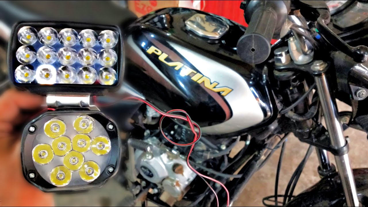 LED light for Winter || installation in 100cc Bike ||