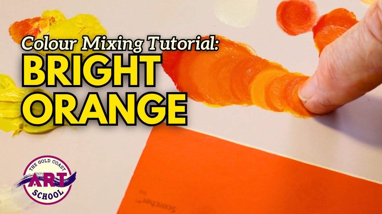 How To Mix BRIGHT Orange! Step-By-Step Painting & Colour Theory
