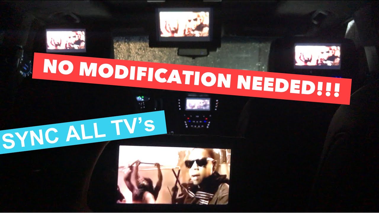How to sync all TV monitors in a Cadillac Escalade, Chevy Tahoe/Suburban, and GMC Yukon 2015-2020