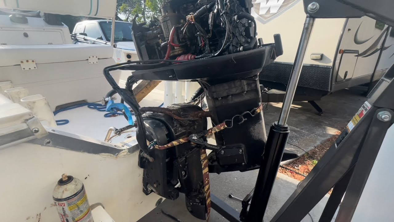 Removing rusted Johnson 88 spl steering arm