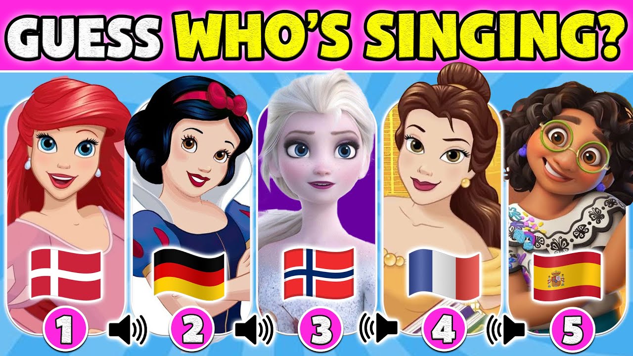 👸 Guess WHO’S SINGING? 🌍 Guess 60 DISNEY PRINCESSES SINGING In Their Native Languages! | NT Quiz