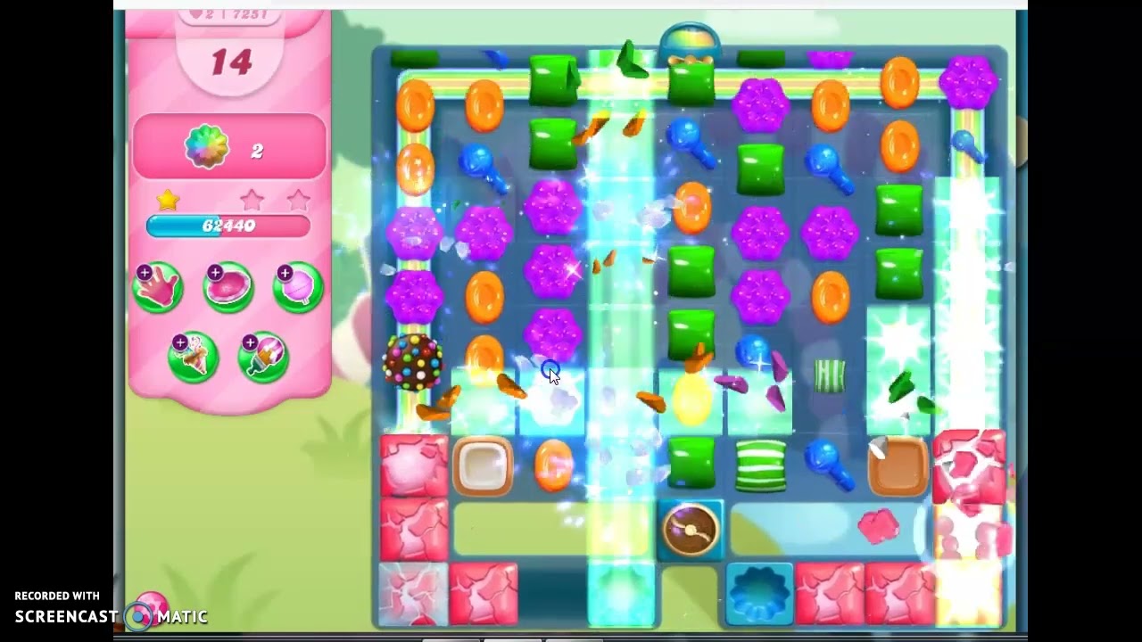Candy Crush Saga Level 7251 No Boosters