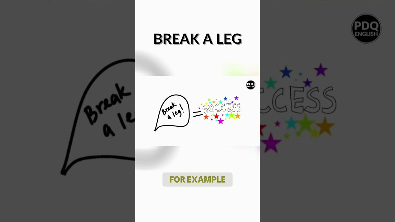 @pdqenglish break a leg 🦵#englishvocabulary #learnenglishwithmovies