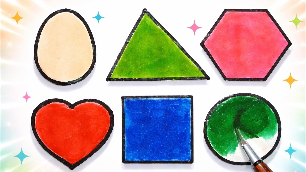 Learn Shapes and Colors for Kids | Circle, Triangle, Square, Heart | Fun Learning Video