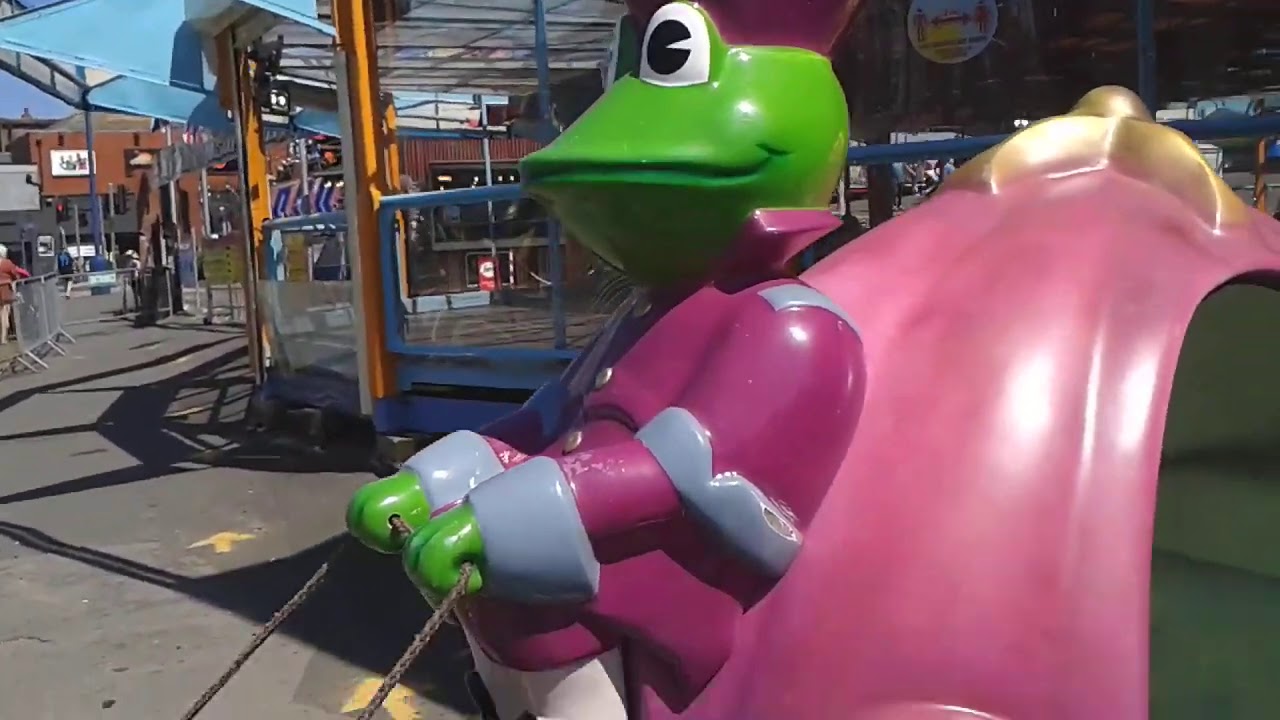 Amutec Fairytale Frog Coach Kiddie Ride (With Fun2Learn Jay Jay The Jet Plane soundchip)