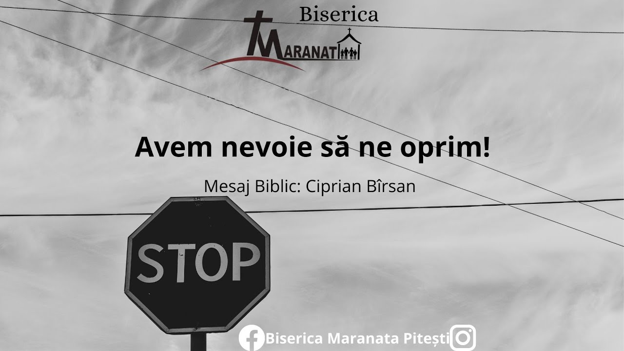 Ciprian Bârsan -  Avem nevoie să ne oprim  ( Psalmul 46 )