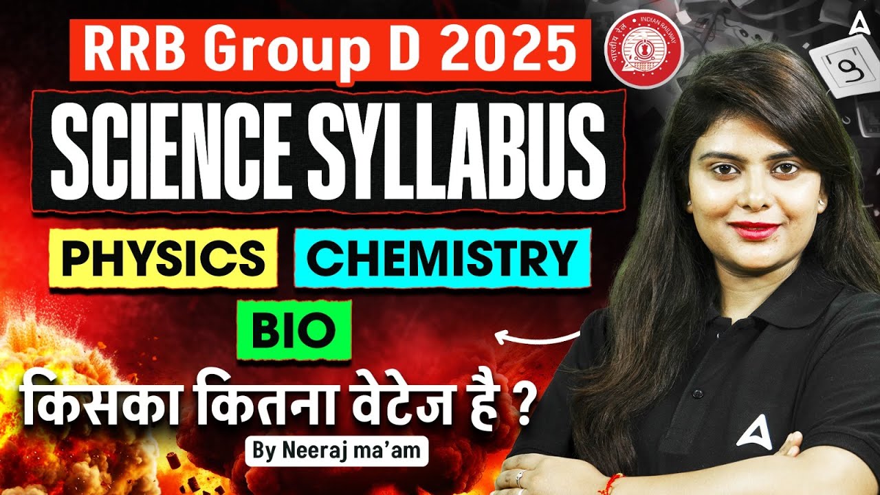 RRB Group D Science Syllabus | Physics, Chemistry & Biology | Weightage Analysis By Neeraj Mam