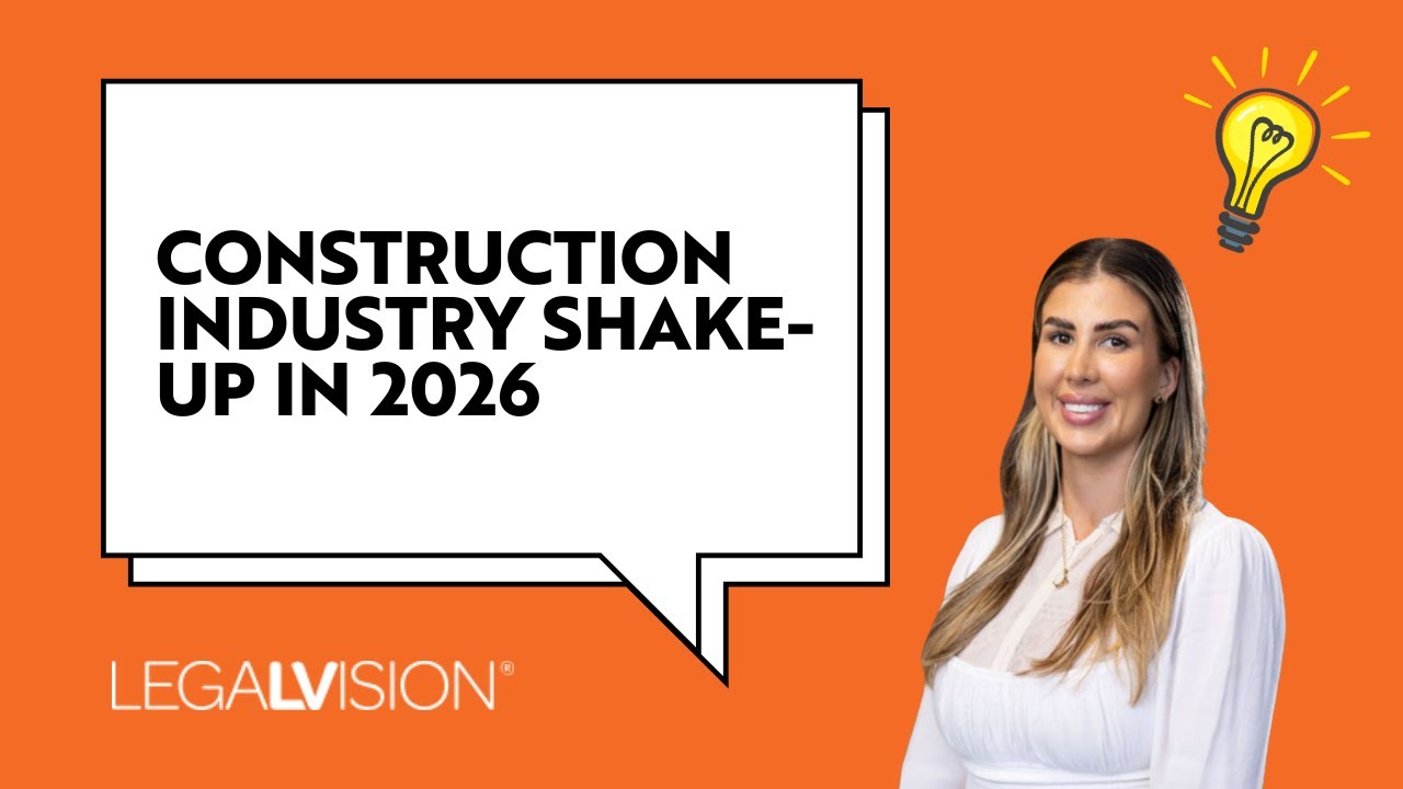 Construction Industry Update in Australia: What to Expect in 2026 | LegalVision