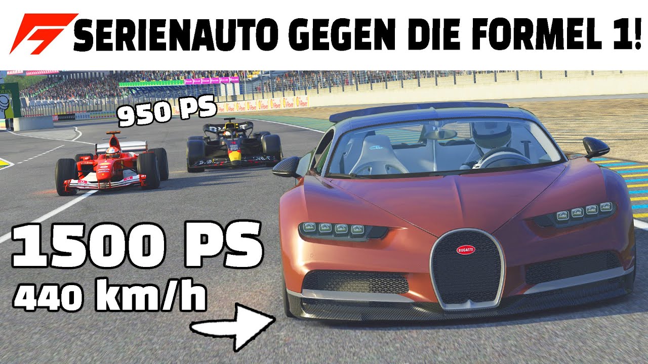 Die schnellsten Serienautos der Welt gegen die Formel 1! (440 km/h)