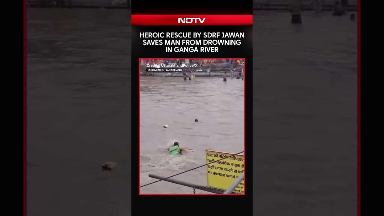 Dramatic Rescue Caught On Camera: SDRF Jawan Saves Man In Haridwar