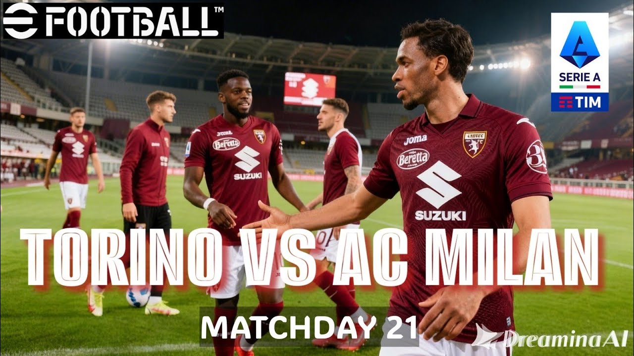 E FOOTBALL 2026 I TORINO VS AC MILAN I SERIE A 25/26 I MATCHDAY 21 I PES 2013