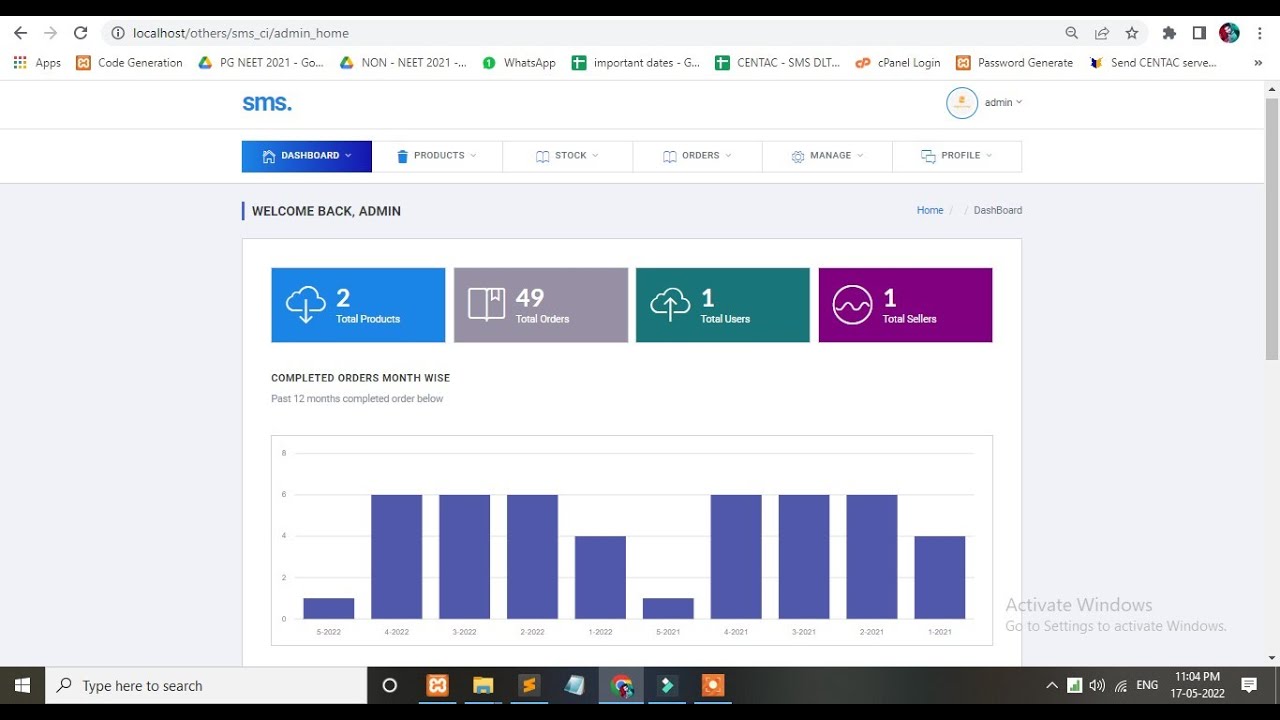 Stock Management System using PHP & MYSQL | source code available | free installation
