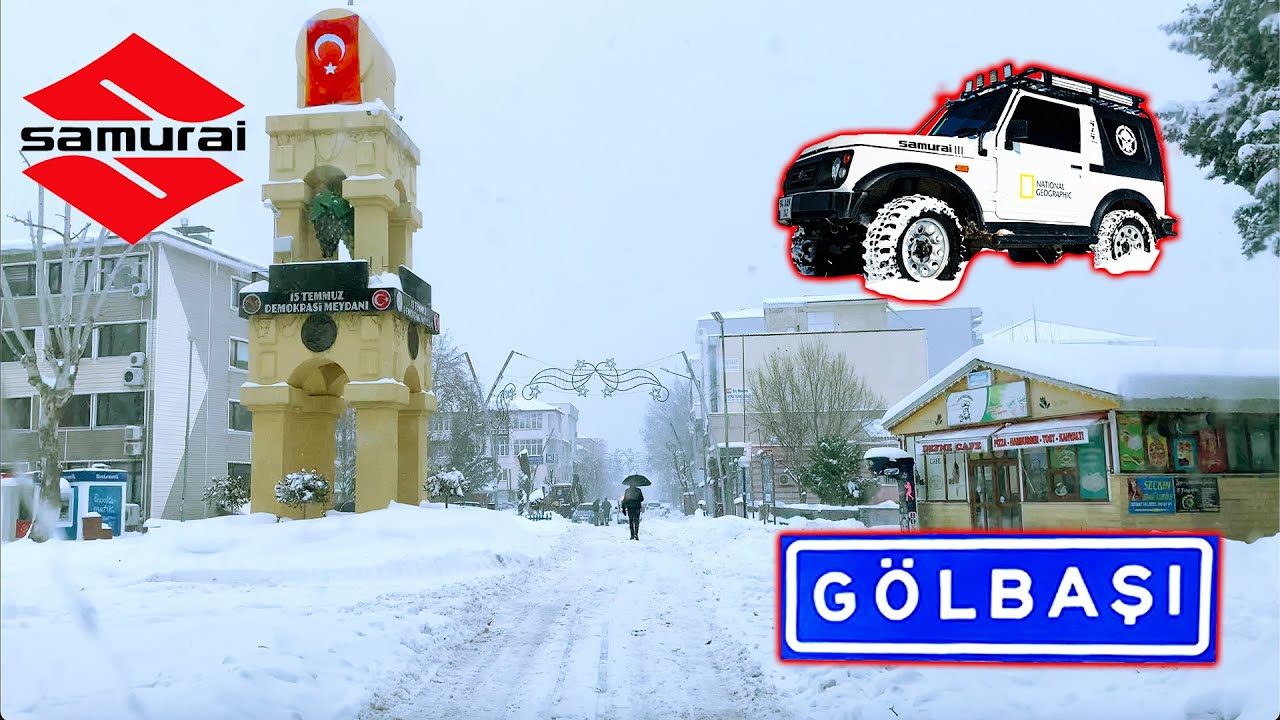 Gölbaşı Şehir İçi Kar Manzarası / Suzuki Samurai / Gölbaşı Adıyaman