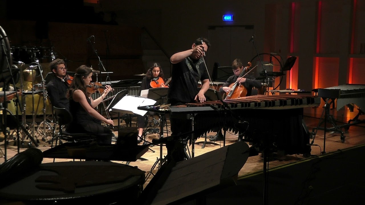 Ends Meet by Luís Tinoco for String Quartet and Marimba solo