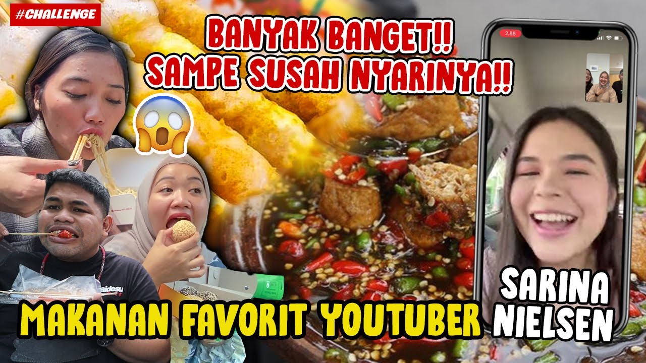 MAKANAN FAVORIT @sarinanielsen9976 !! SAMPE MUTER MUTER SAKING SUSAHNYA!!