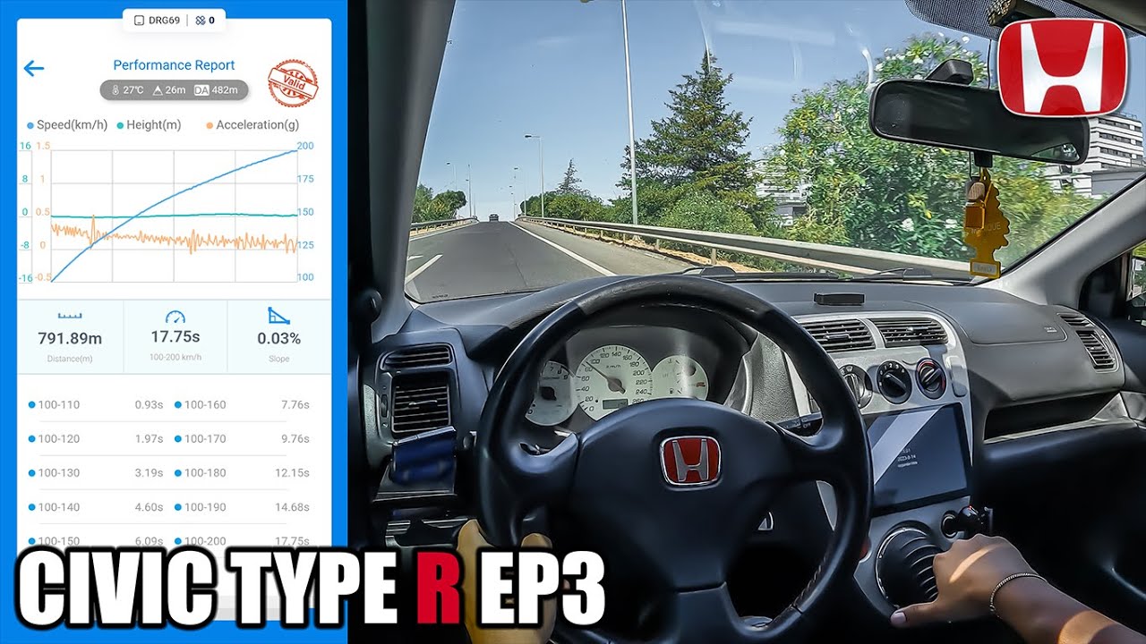 NEW NA King - Civic Type R EP3 DRAGY (100 - 200 km/h)