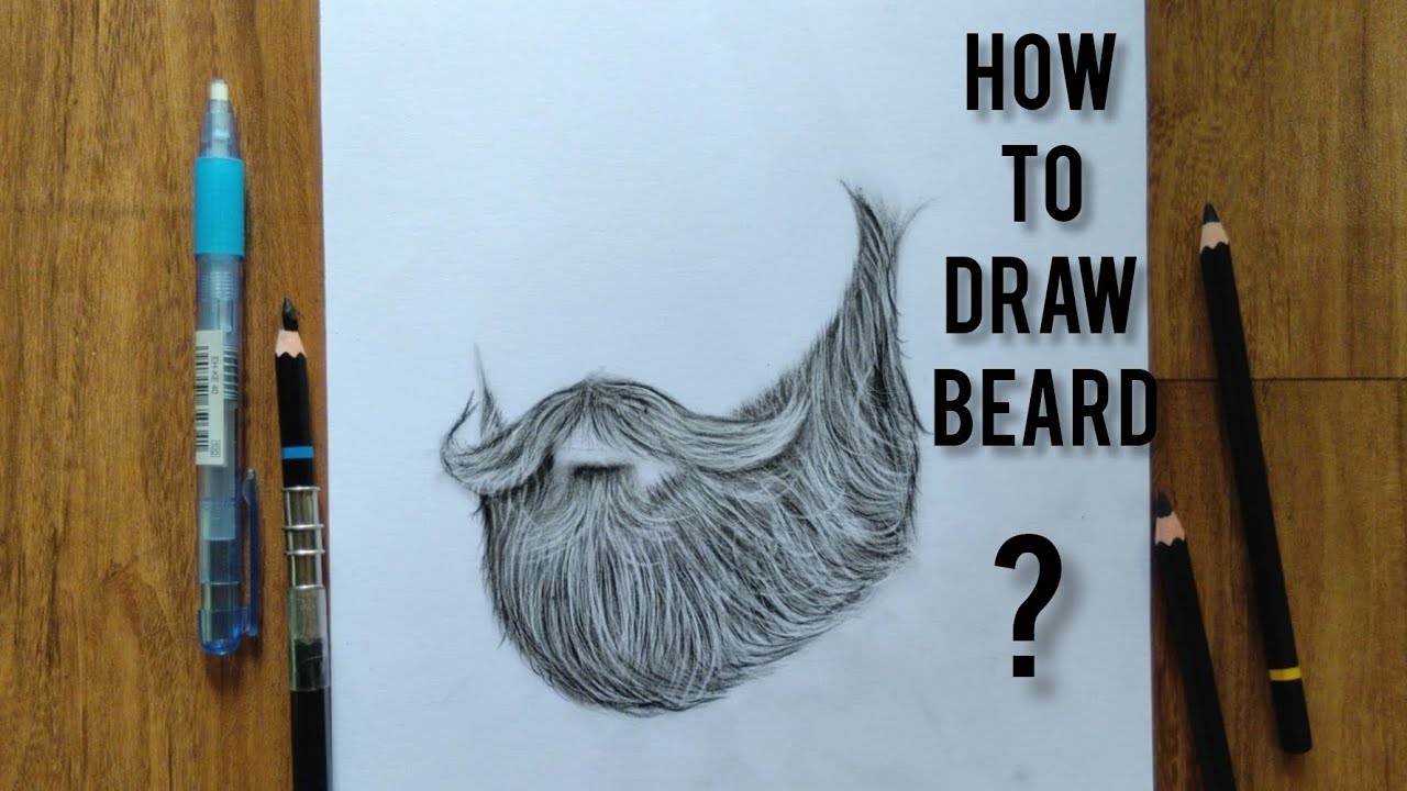 How to draw beard? || tutorial 