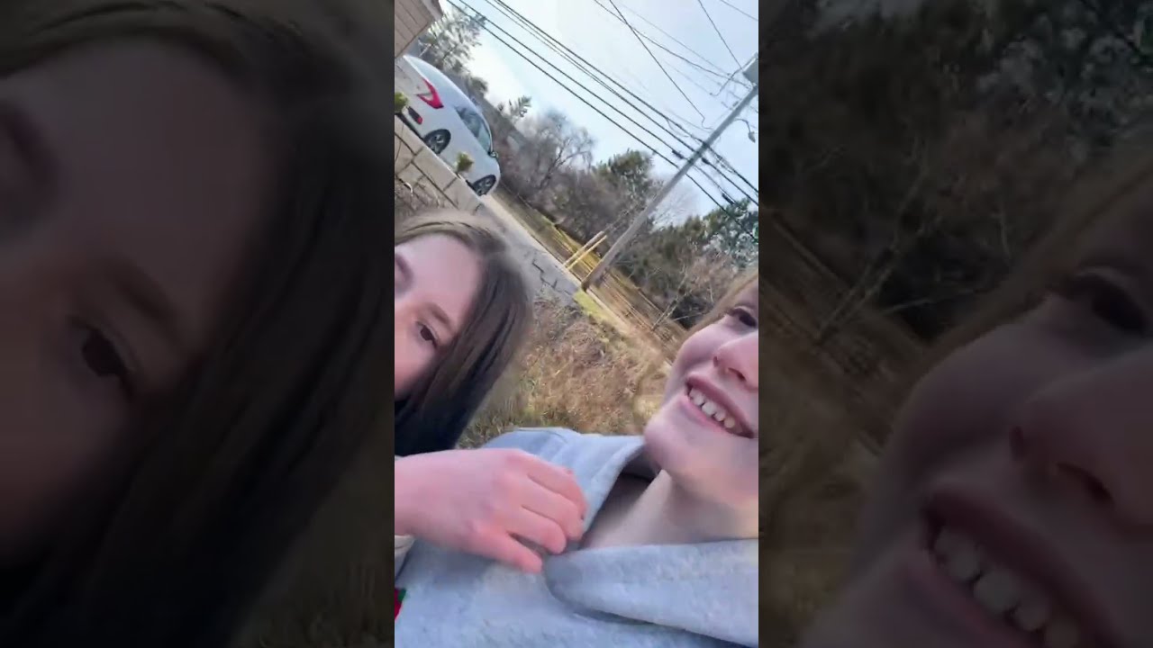 Olivia and Ivy go explore the woods!