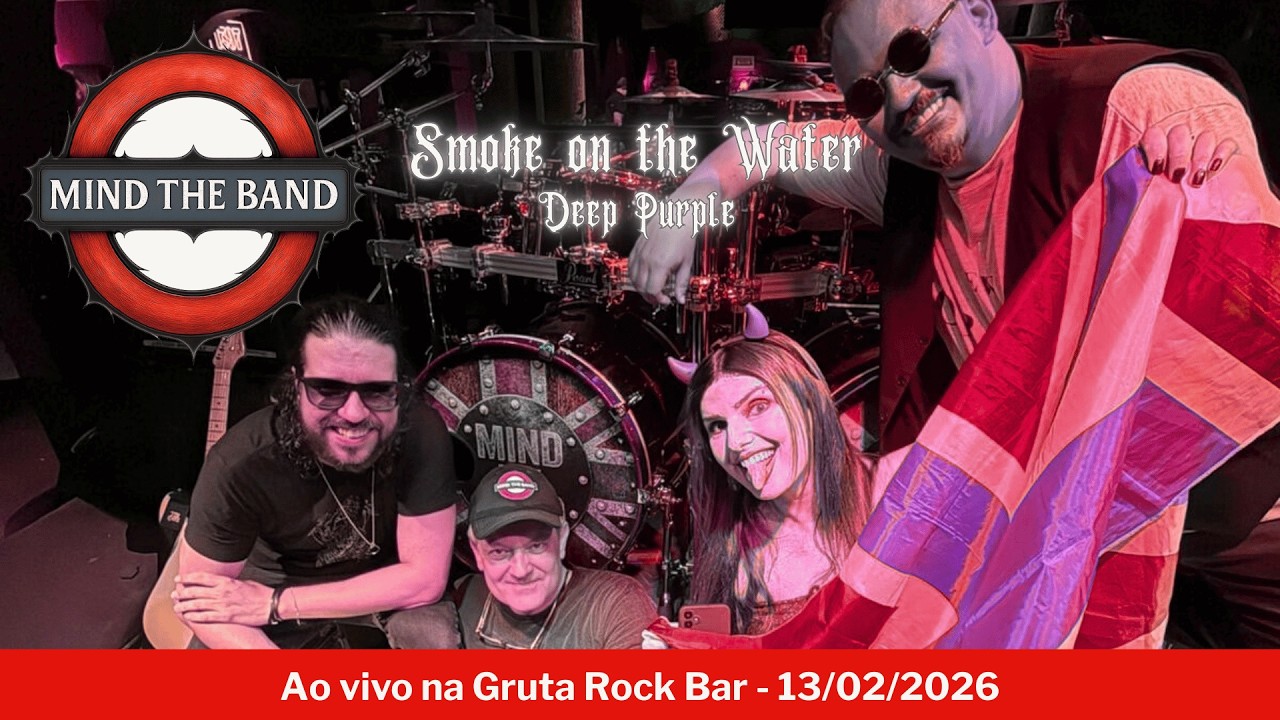 Smoke on the Water (Deep Purple) - Cover ao vivo | MIND THE BAND (Gruta Rock Bar, 13/02/2026)
