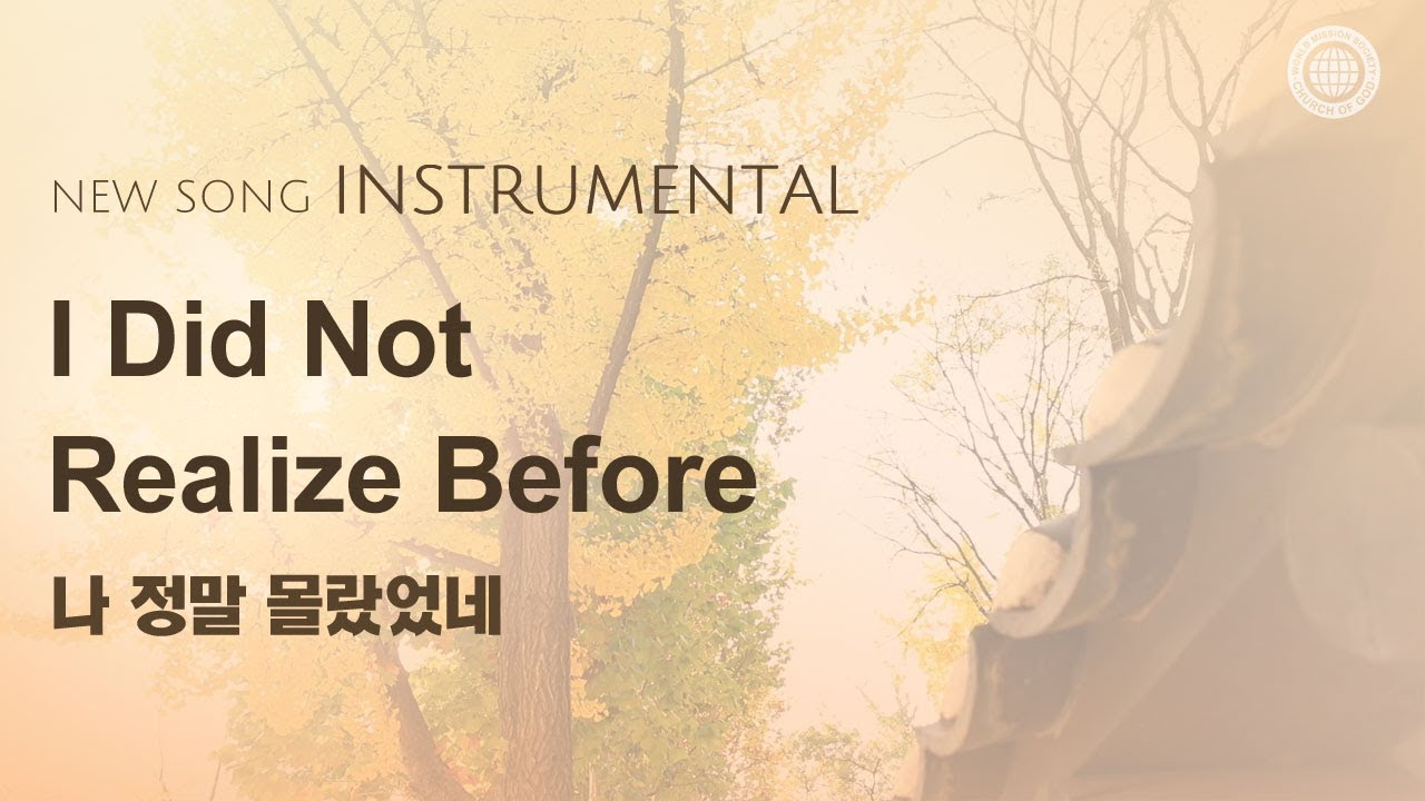 〔새노래 | Instrumental〕 나 정말 몰랐었네 | 안상홍님, 어머니 하나님
