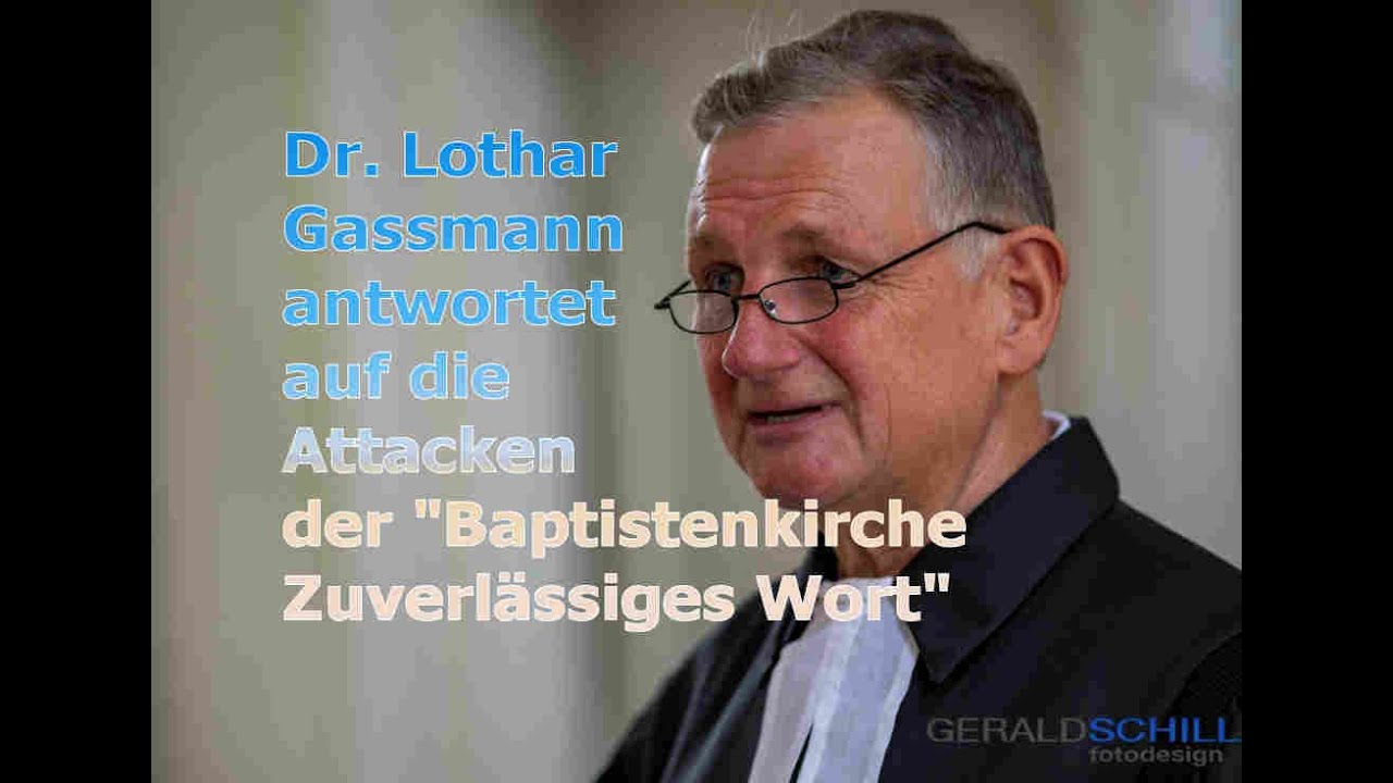 Dr.  Lothar Gassmann antwortet auf die Attacken der 