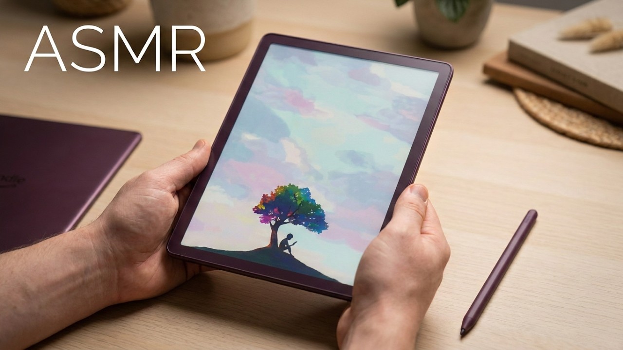 🔴 Kindle Scribe Colorsoft 2025: Unboxing ASMR (Color Higo) + Funda de Piel