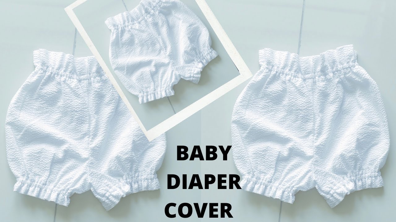SIMPLE BABY DIAPER COVER /  BABY BLOOMER TUTORIAL / DIY BEGINNING SEWING