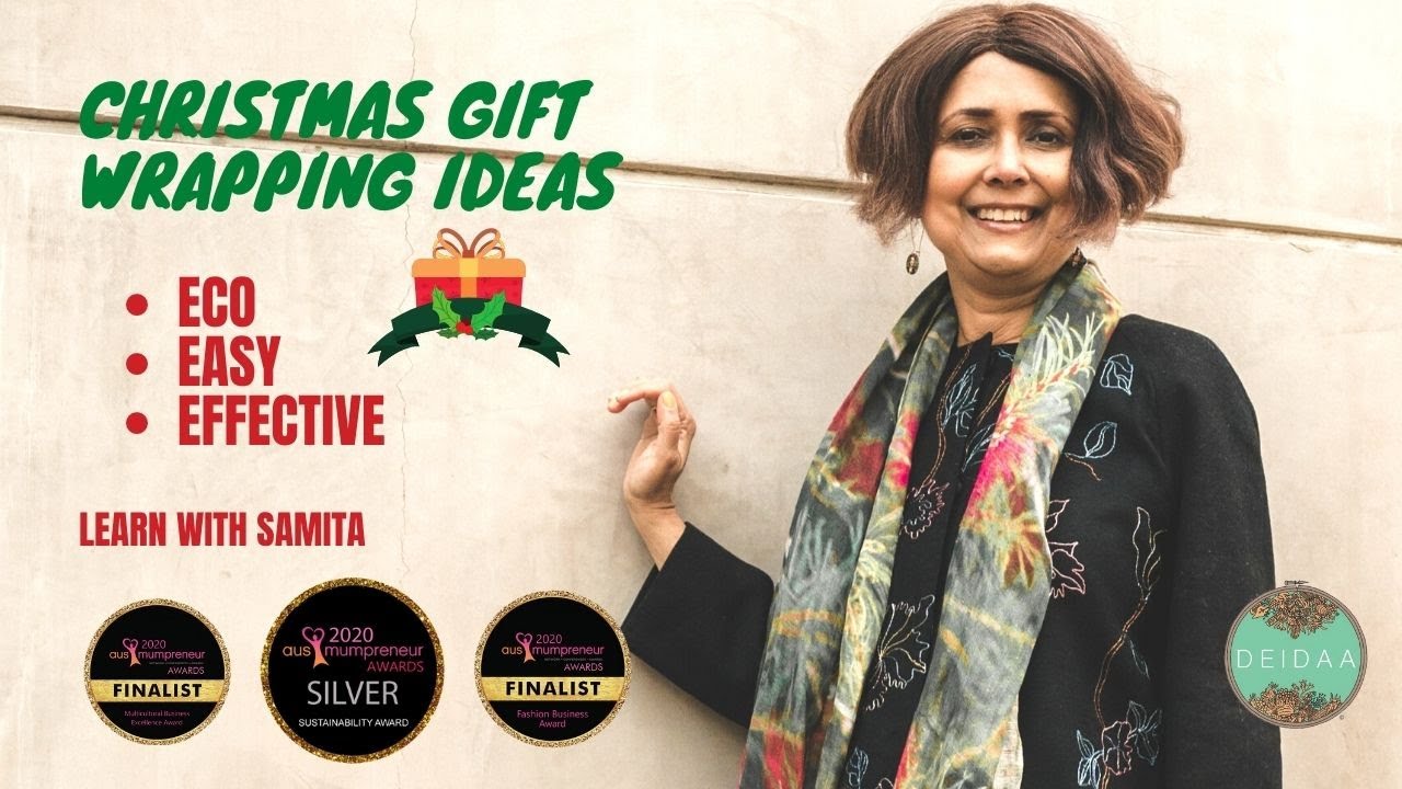 Christmas Gift wrapping Ideas - Eco, Easy, Effective - Learn With Samita