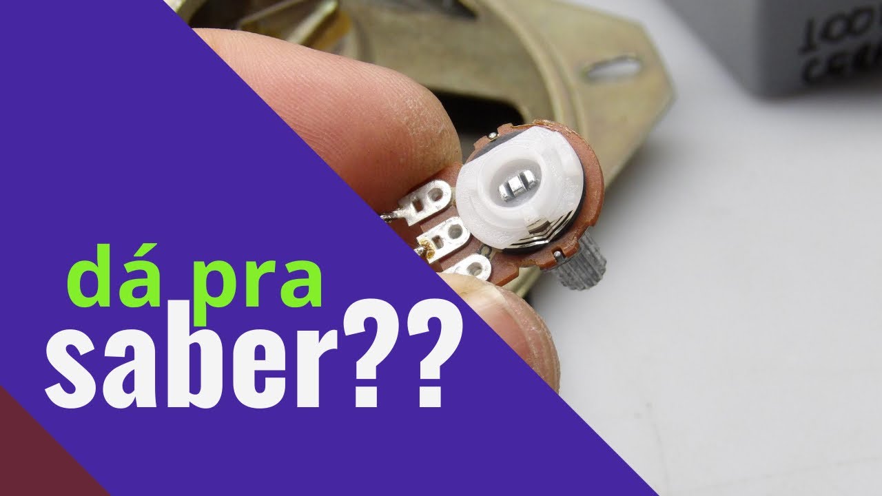 Como saber se um potenciômetro está raspando sem montar no som?
