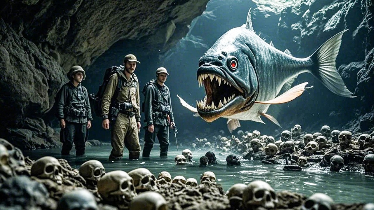 MULTISUB【悬疑💥Movie】探險隊誤入地下暗河，不分遇到食人魚攻擊，河岸堆積的骷髏讓探險隊腿軟發抖 #鬼吹灯之云南虫谷 #中国电影#悬疑  #悬疑片  #電影 #惊悚  #悬疑 #探险 #奇幻